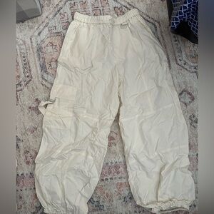 Cream Cargo Pants